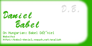 daniel babel business card